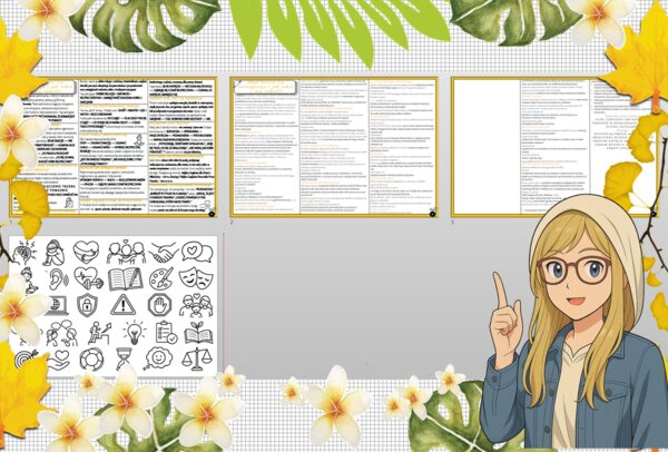 Sketchnotka/notatka - dla ucznia i przypomnienie dla nauczyciela w pdf. Temat "Skąd bierze się autoagresja i jak sobie z nią radzić?". Edukacja zdrowotna. Klasa 5.