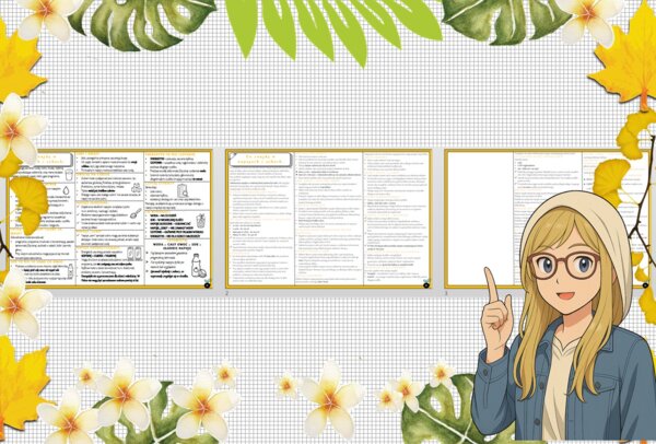 Sketchnotka/notatka - dla ucznia i przypomnienie dla nauczyciela w pdf. Temat "Co znajdę w napojach i sokach? ?". Edukacja zdrowotna. Klasa 4.