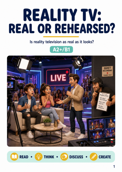 A020 Reality TV: prawda czy reżyseria? – artykuł,| A2+/B1