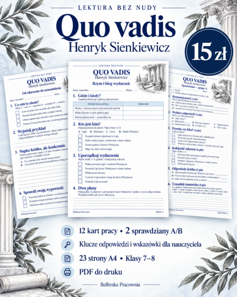 📚 „Quo vadis” — LEKTURA BEZ NUDY