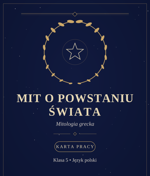 Mitologia grecka - powstanie świata