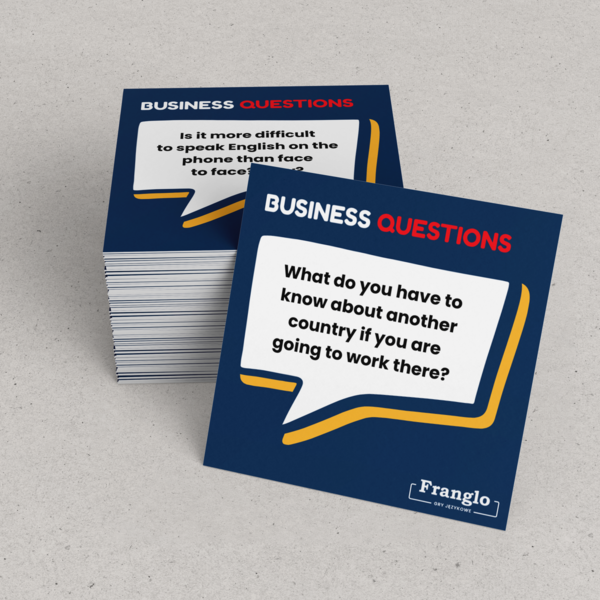 BUSINESS QUESTIONS  Karty konwersacyjne do nauki języka angielskiego - poziom B1-B2