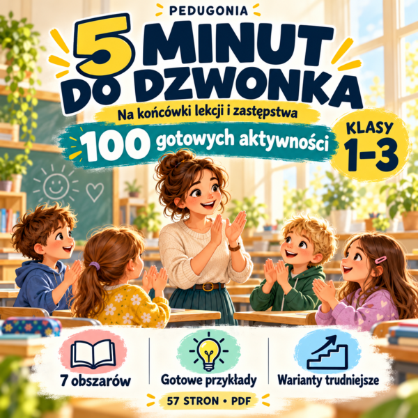 5 minut do dzwonka – 100 krótkich aktywności dla klas I–III