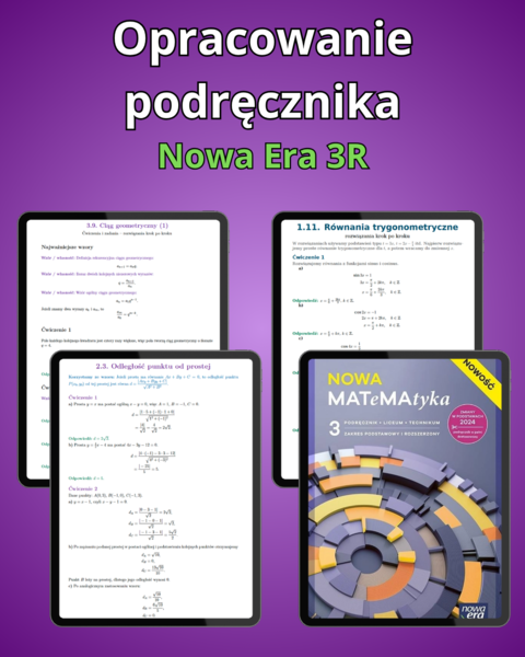 Opracowanie podręcznika Nowa Era 3R