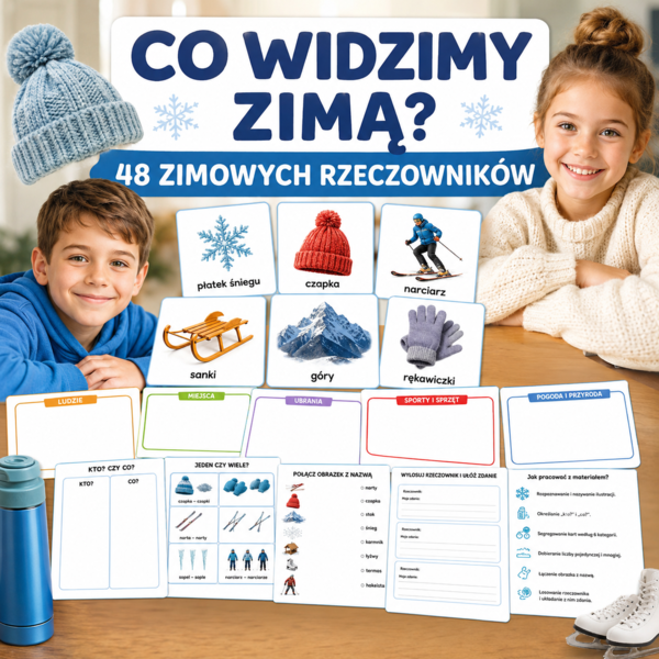 Co widzimy zimą? – 48 zimowych rzeczowników