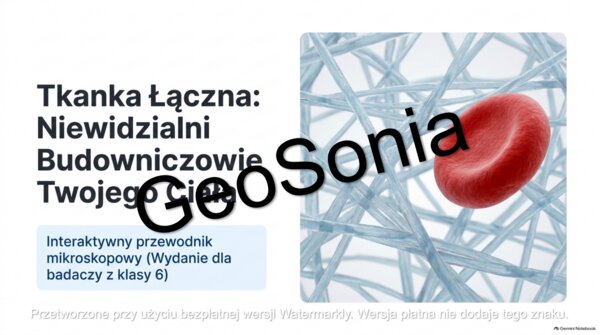 TKANKA ŁĄCZNA: Niewidzialni Budowniczowie Twojego Ciała (Klasa 6 – Biologia) prezentacja