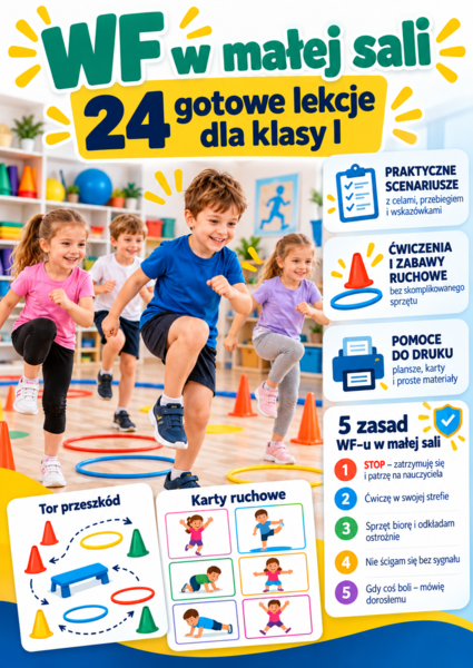 WF w małej sali – 24 gotowe lekcje dla klasy I