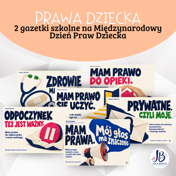 Prawa dziecka – 2 gazetki szkolne na Międzynarodowy Dzień Praw Dziecka – 40 plansz PDF