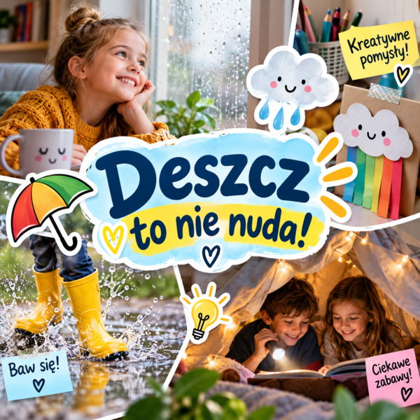 Deszcz to nie nuda. Prezentacja multimedialna dla kła 1-3.