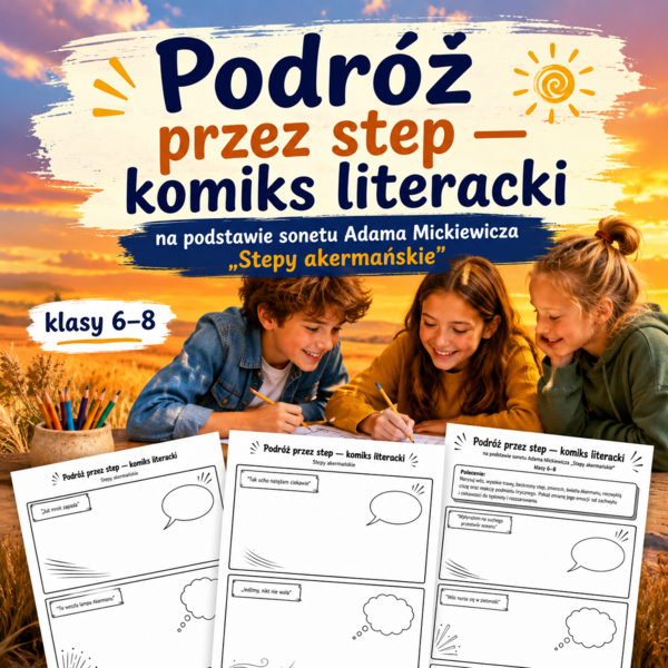 Podróż przez step — komiks literacki