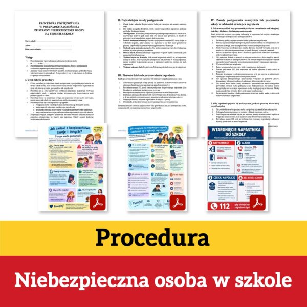 Procedura postępowania w przypadku zagrożenia ze strony niebezpiecznej osoby w szkole