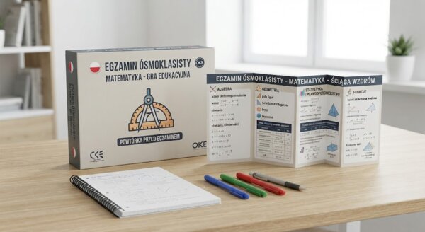 Rajd do Egzaminu – Gra edukacyjna z matematyki + Ściągawka