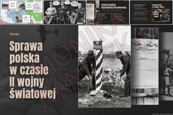 Sprawa polska w czasie II wojny światowej - prezentacja historia klasa 8