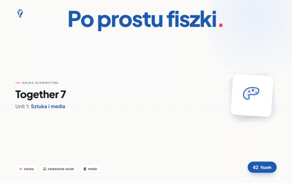 Fiszki do Unit 1, Together 7