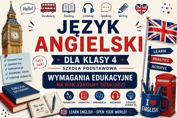 Wymagania edukacyjne z języka angielskiego dla klasy 4 SP