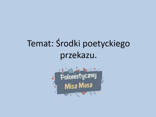 Środki stylistyczne