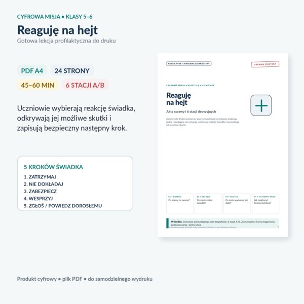 Cyfrowa Misja: Reaguję na hejt