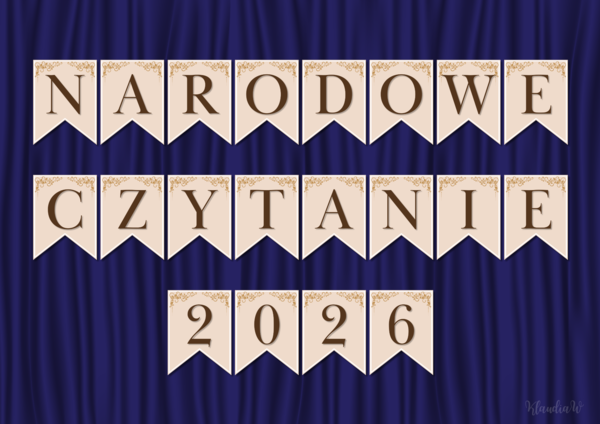 Narodowe Czytanie 2026 - girlanda