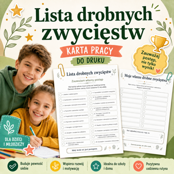 Lista drobnych zwycięstw – zauważam własny postęp