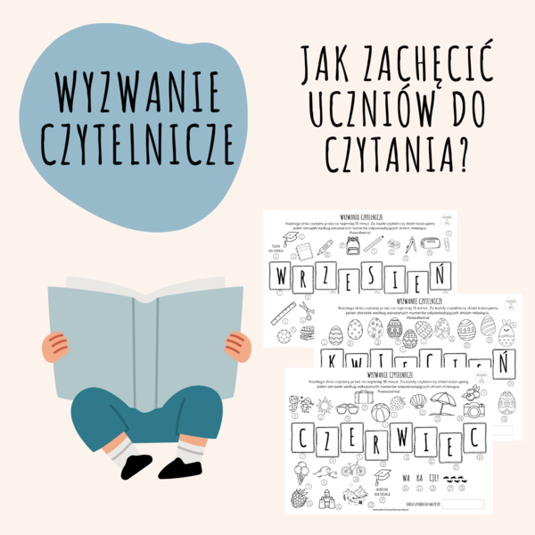 WYZWANIE CZYTELNICZE AKADEMII Z KLASĄ NA CAŁY ROK SZKOLNY - DLA KLAS 1-3