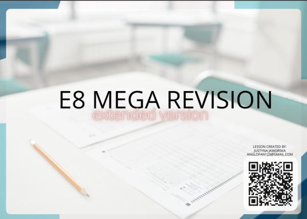 E8 Mega Revision Pack – kompleksowa powtórka przed egzaminem ósmoklasisty