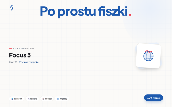 Fiszki do Unit 3 Focus 3