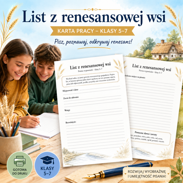 List z renesansowej wsi