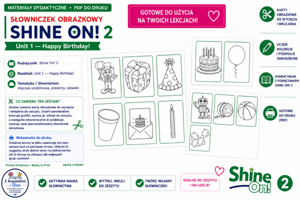 My Picture Dictionary - Shine On! 2 – Unit 1: Happy Birthday!