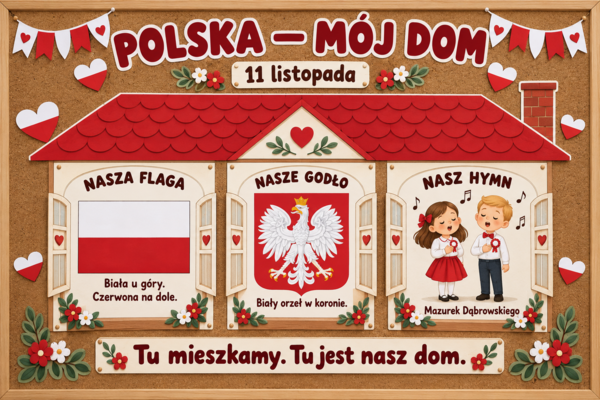 🇵🇱 Polska — mój dom | Gazetka i układanki obrazkowe na 11 listopada