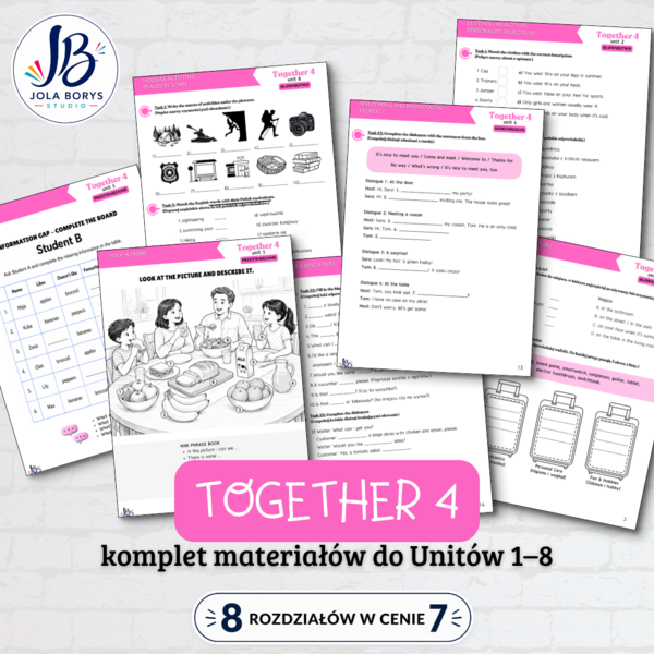 Together 4 – komplet materiałów do Unitów 1–8 - zgodne z nową podstawą programową 2026/2027