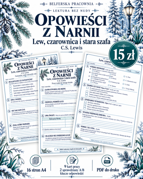 „Lew, czarownica i stara szafa” dołącza do serii LEKTURA BEZ NUDY Belferskiej Pracowni 📚