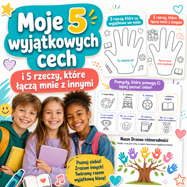 Moje 5 wyjątkowych cech + 5 rzeczy, które łączą mnie z innymi
