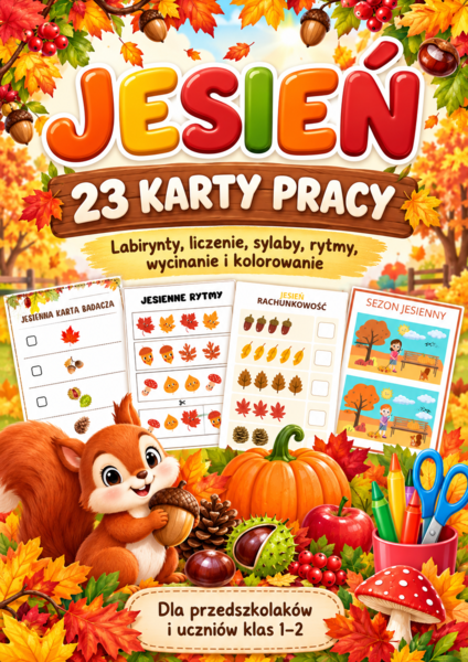 Jesień , Spadający  liść.