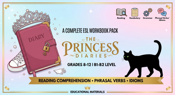 The Princess Diaries (Pamiętnik księżniczki) – ESL Movie Reading Comprehension & Vocabulary Worksheet (B1-B2)