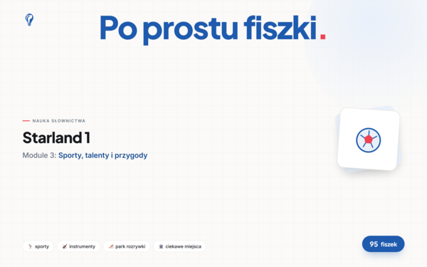 Fiszki do Module 3, Starland 1