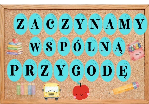 DEKORACJA  „ZACZYNAMY WSPÓLNĄ PRZYGODĘ” 🔎🛣️🎒