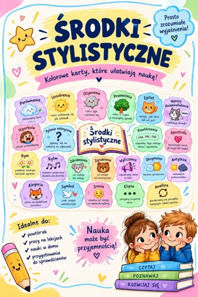 Karty z środkami stylistycznymi