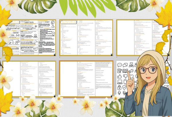 Sketchnotka/notatka - dla ucznia i przypomnienie dla nauczyciela w pdf. Temat "Co oznacza „Jak cię widzą, tak cię piszą”?". Edukacja zdrowotna. Klasa 7.