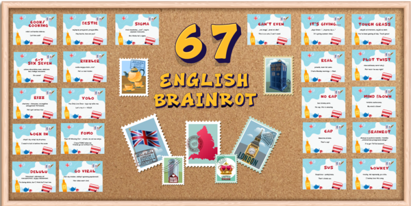 Całoroczna gazetka anglojęzyczna English Brainrot