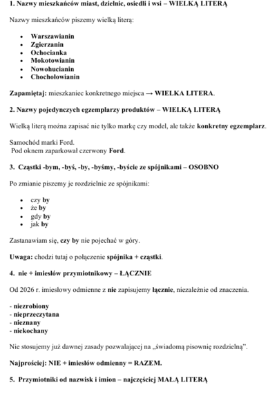 Nowe zasady ortograficzne
