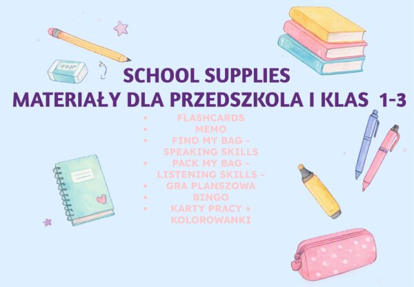 School supplies FULL RESOURCE PACK
