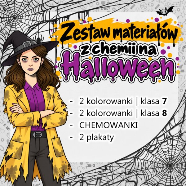Halloween na lekcji chemii: ZESTAW materiałów dla nauczyciela | Chemia, szkoła podstawowa