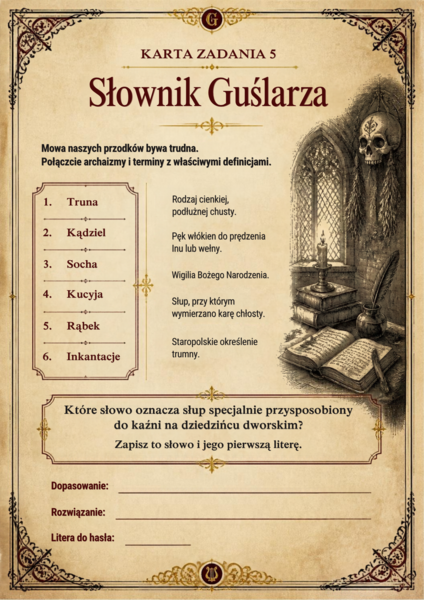 Escape room, Dziady cz. II, pdf