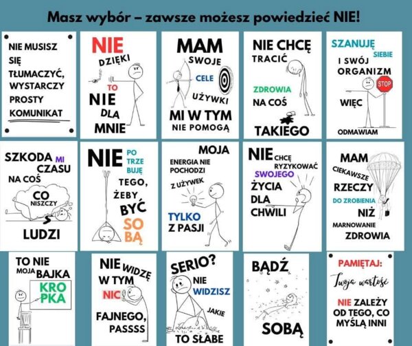 Masz wybór-zawsze możesz powiedzieć NIE
