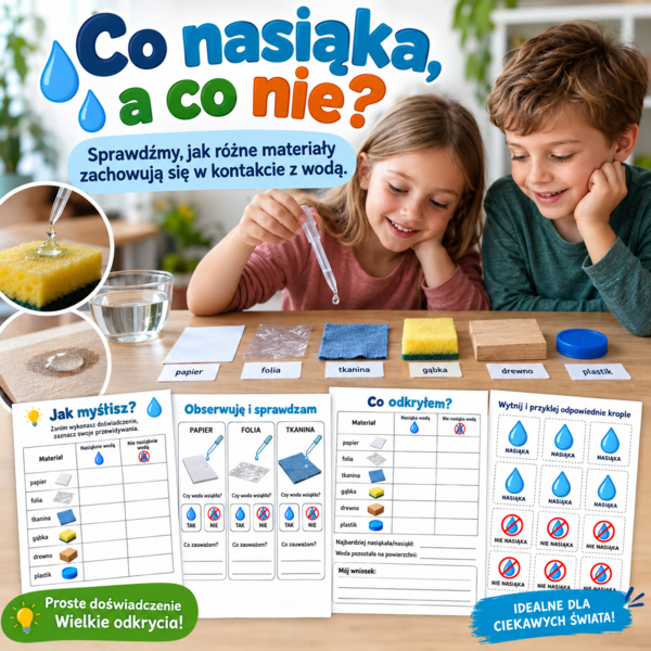 Co nasiąka, a co nie?