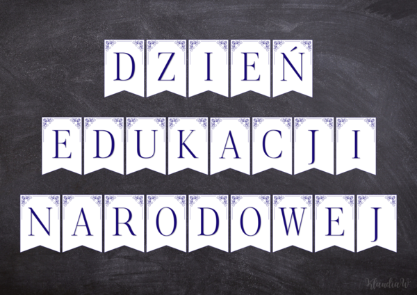 Dzień Edukacji Narodowej - girlanda