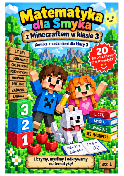 Matematyka dla Smyka z Minecraftem w klasie 3