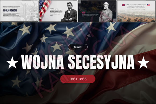 Wojna secesyjna - prezentacja historia klasa 7