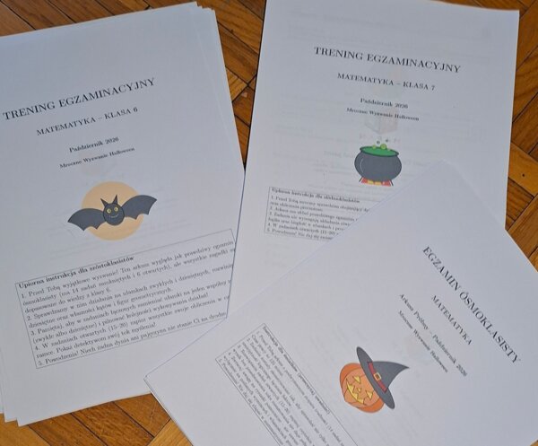 Mroczne Wyzwanie Halloween – Pakiet 3 Arkuszy z Matematyki w formacie CKE (Klasy 6, 7 i 8 )