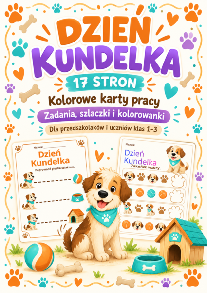 Dzień kundelka-karta pracy